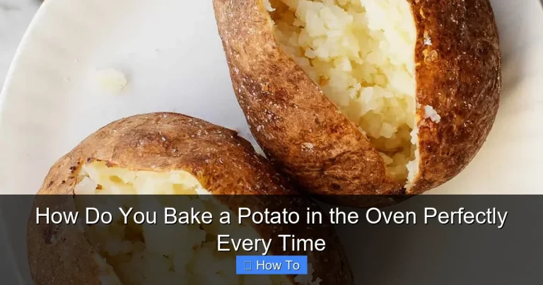 How Do You Bake a Potato in the Oven Perfectly Every Time