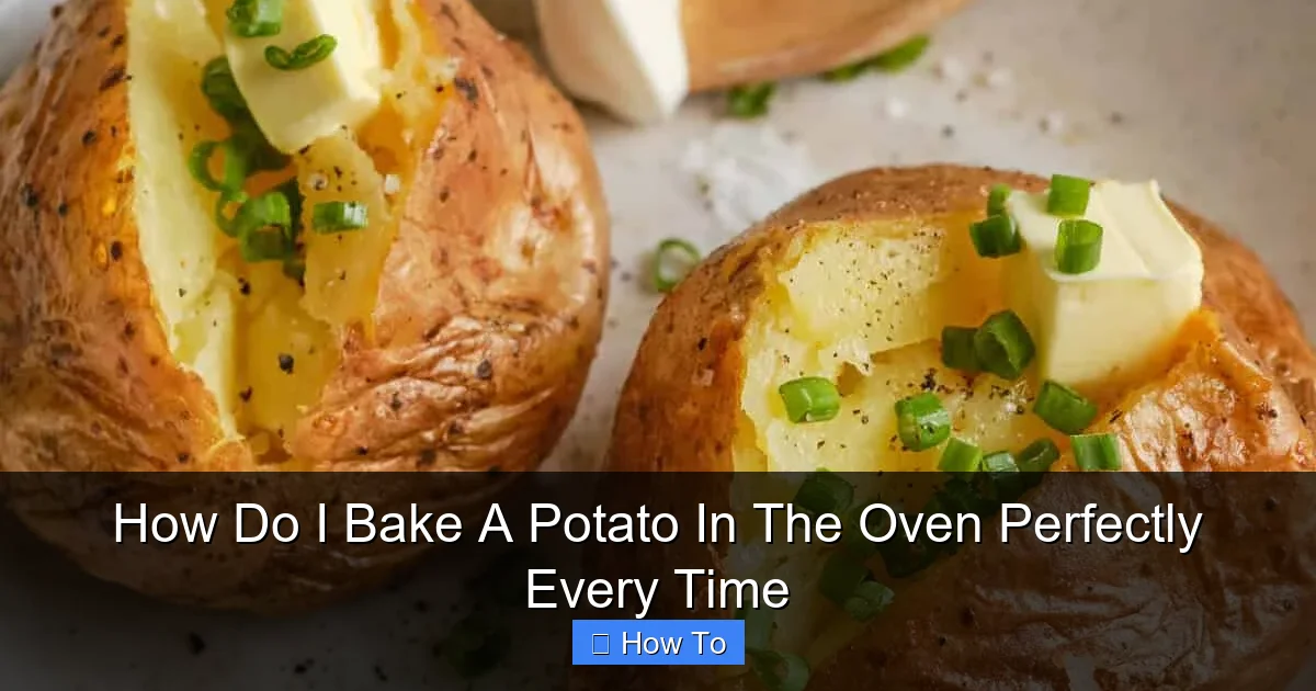 How Do I Bake A Potato In The Oven Perfectly Every Time
