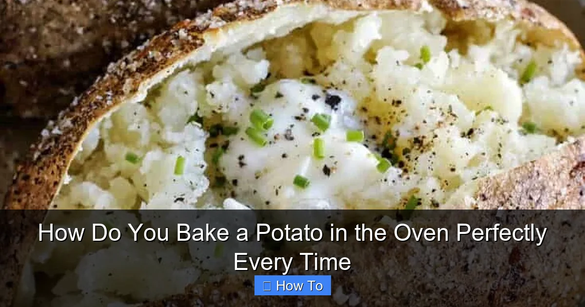 How Do You Bake a Potato in the Oven Perfectly Every Time