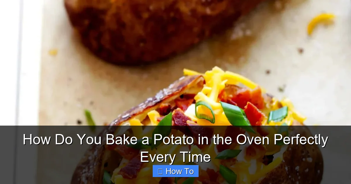 How Do You Bake a Potato in the Oven Perfectly Every Time
