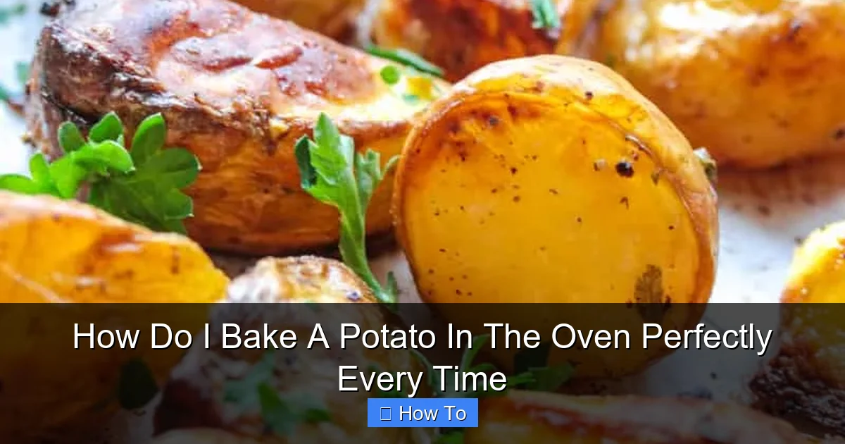 How Do I Bake A Potato In The Oven Perfectly Every Time