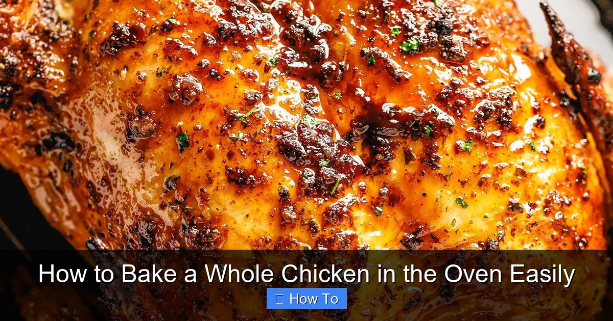 How to Bake a Whole Chicken in the Oven Easily