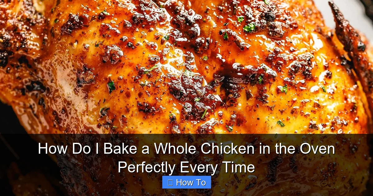 How Do I Bake a Whole Chicken in the Oven Perfectly Every Time