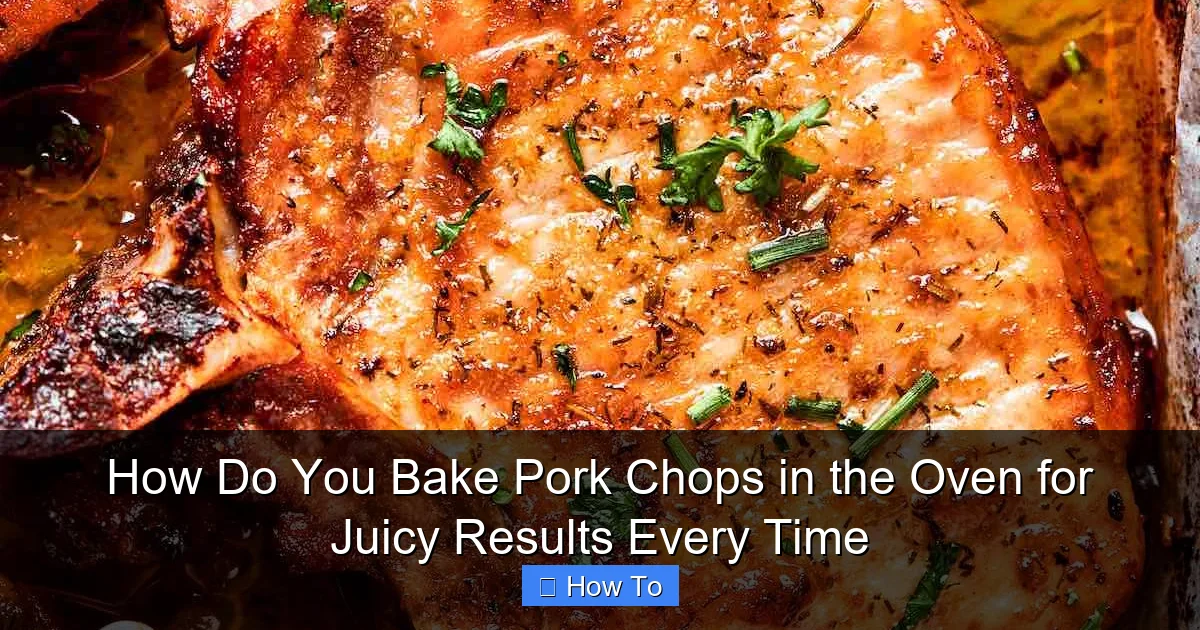 How Do You Bake Pork Chops in the Oven for Juicy Results Every Time