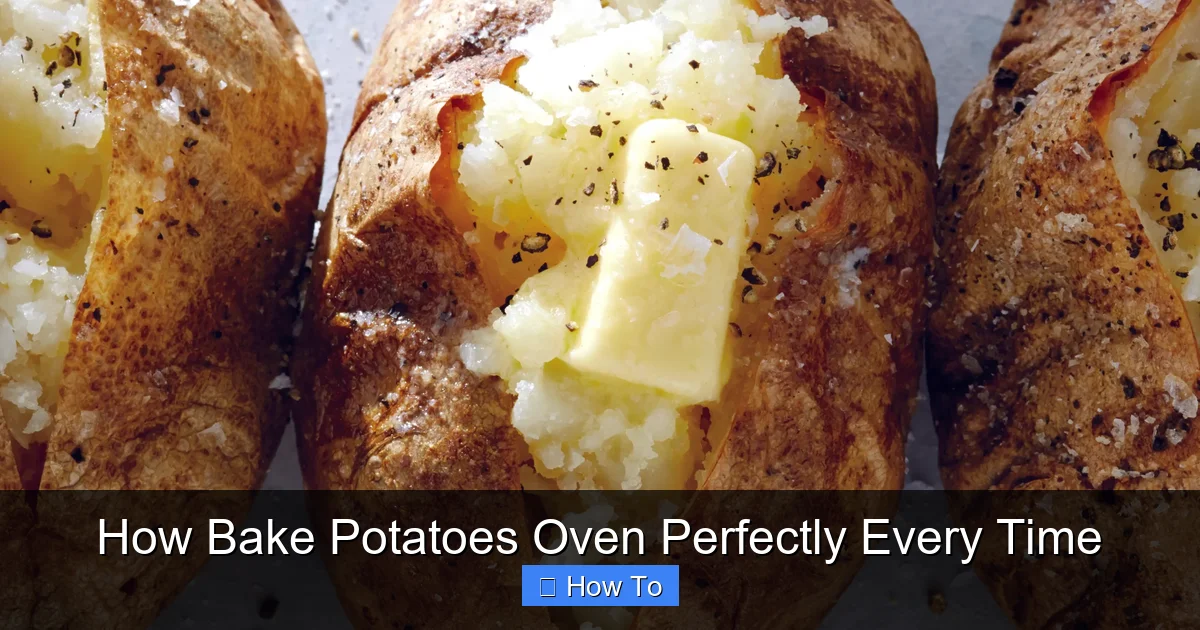 How Bake Potatoes Oven Perfectly Every Time