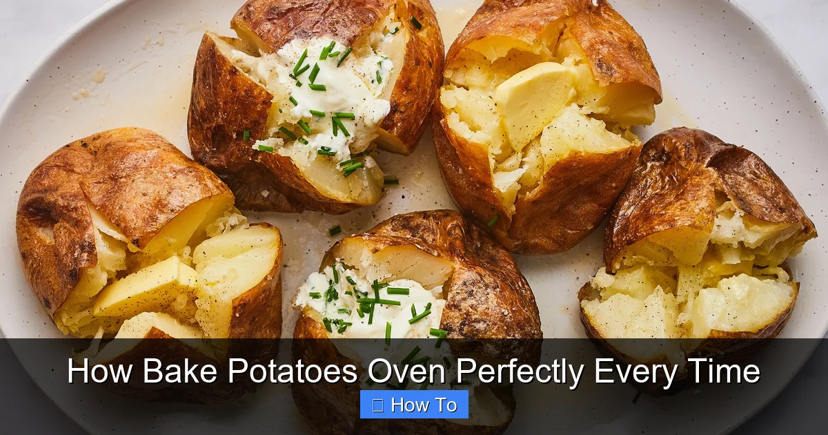 How Bake Potatoes Oven Perfectly Every Time