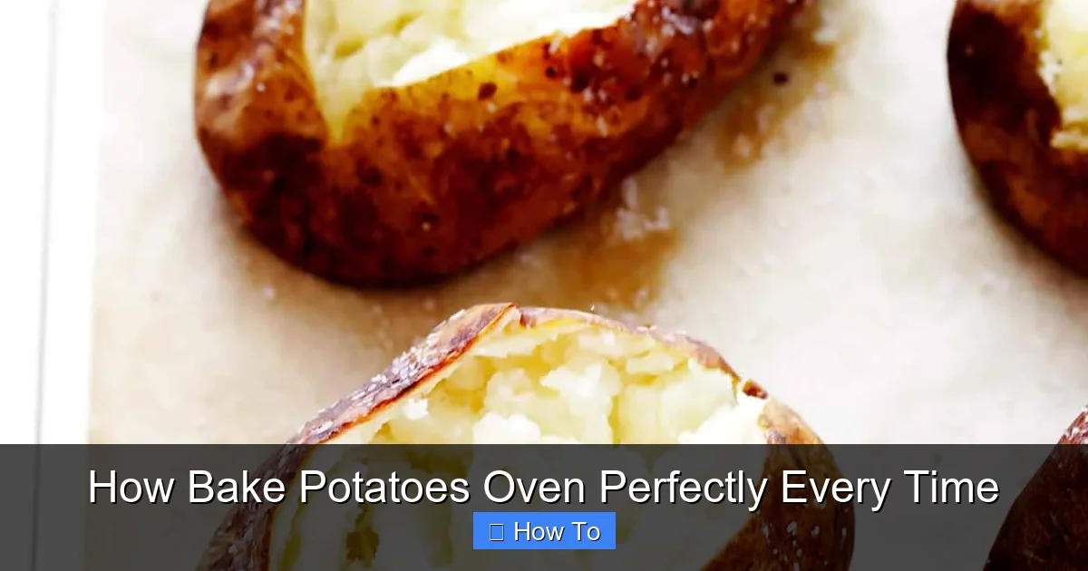 How Bake Potatoes Oven Perfectly Every Time