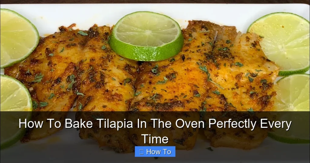 How To Bake Tilapia In The Oven Perfectly Every Time