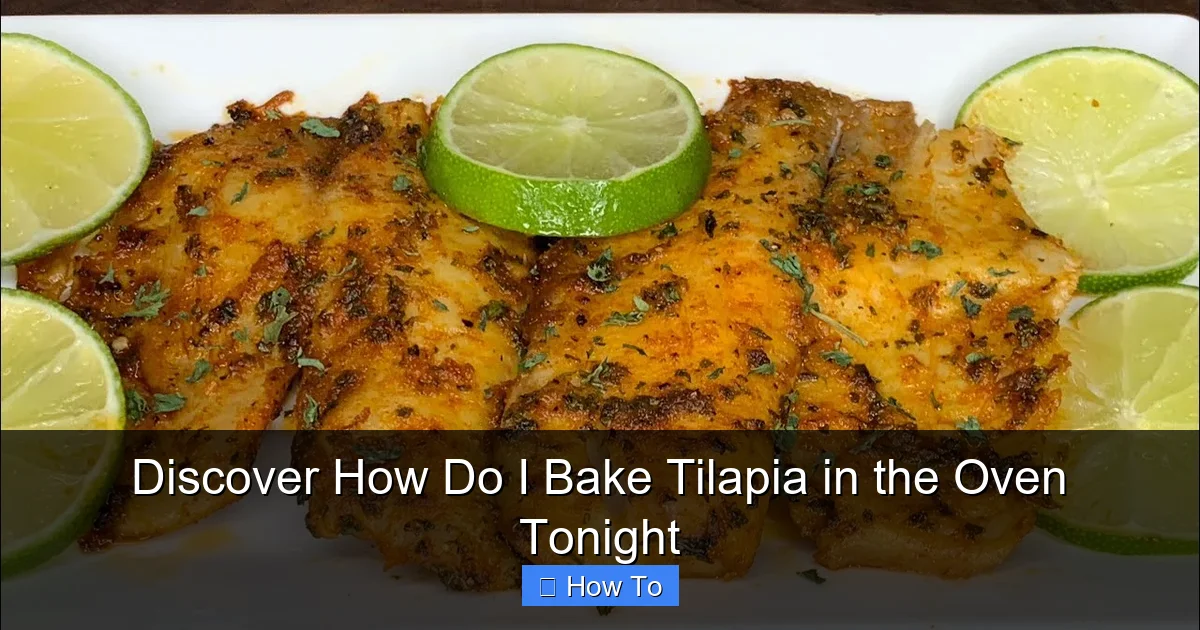 Discover How Do I Bake Tilapia in the Oven Tonight