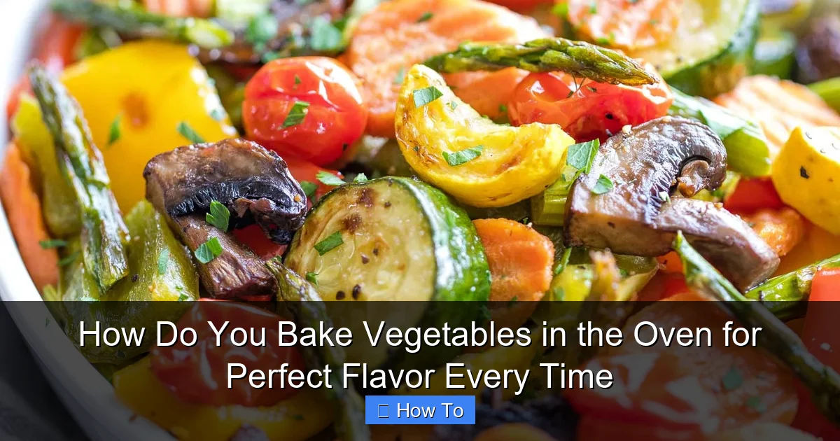 How Do You Bake Vegetables in the Oven for Perfect Flavor Every Time
