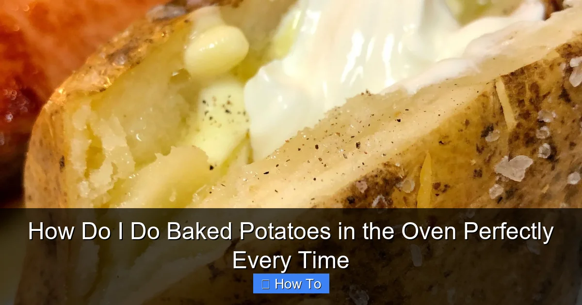 How Do I Do Baked Potatoes in the Oven Perfectly Every Time