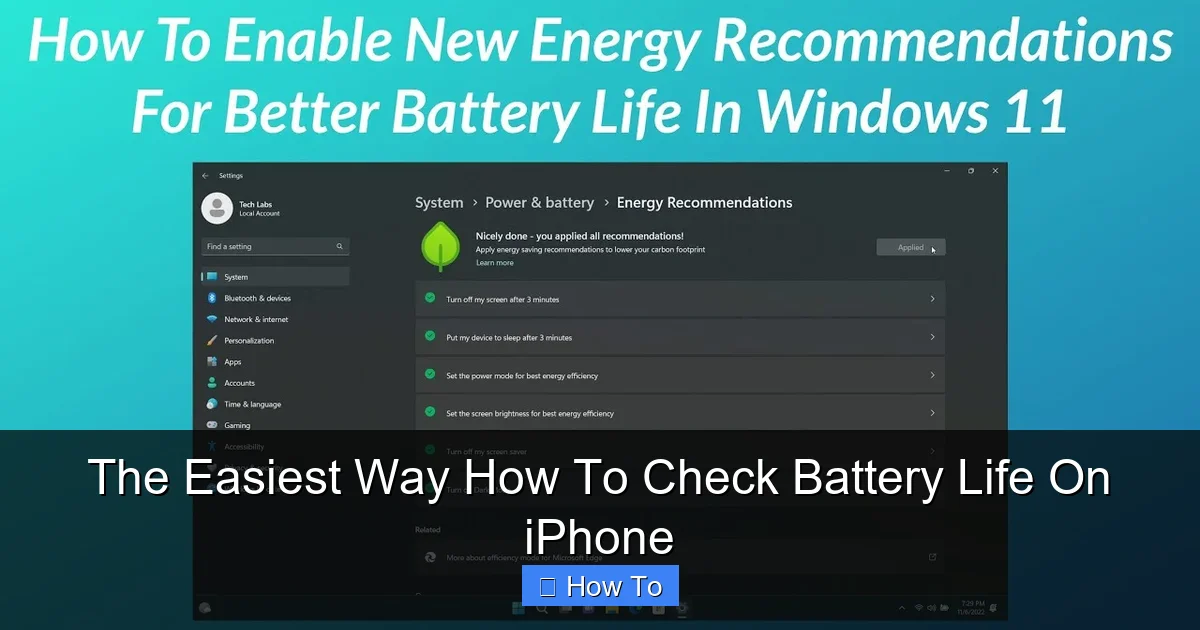The Easiest Way How To Check Battery Life On iPhone