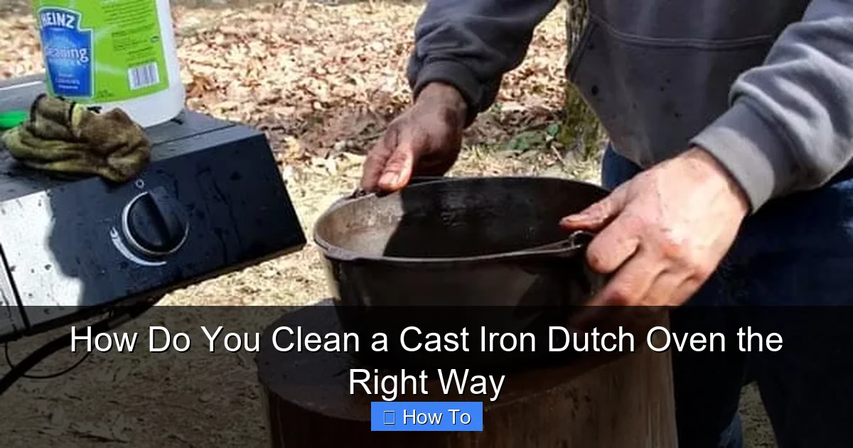 How Do You Clean a Cast Iron Dutch Oven the Right Way