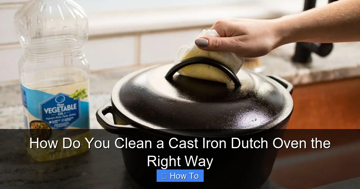 How Do You Clean a Cast Iron Dutch Oven the Right Way