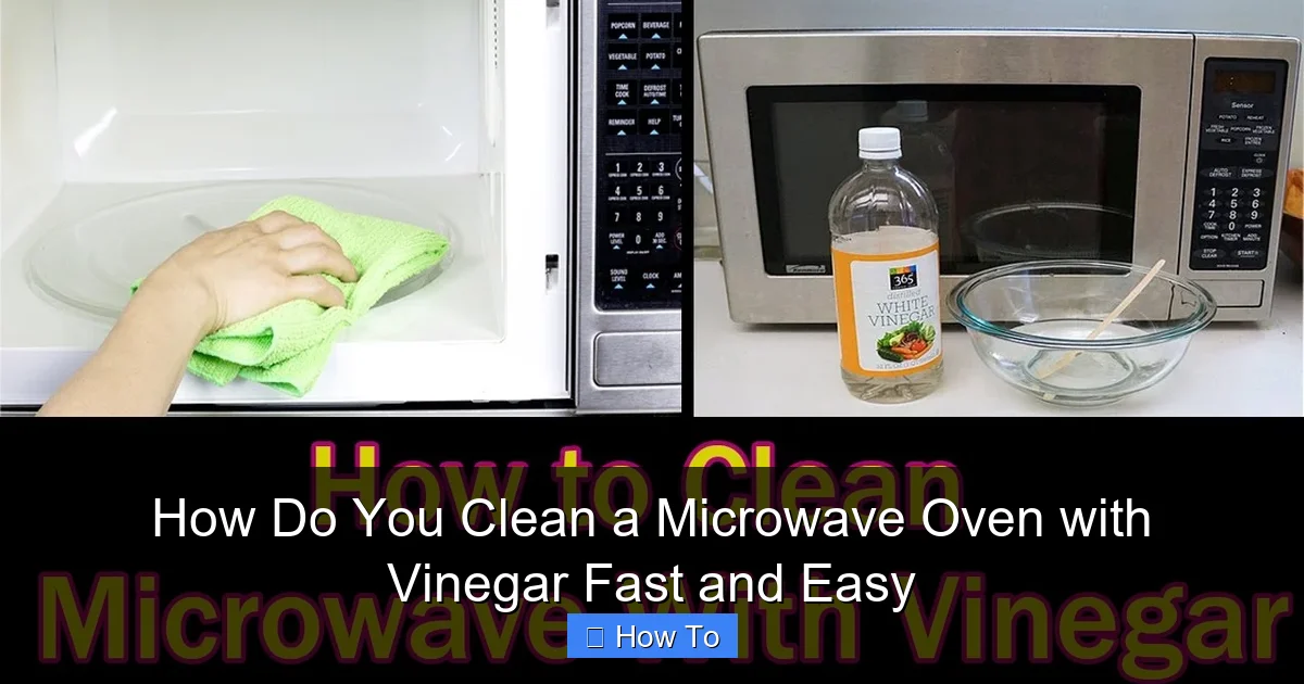 How Do You Clean a Microwave Oven with Vinegar Fast and Easy