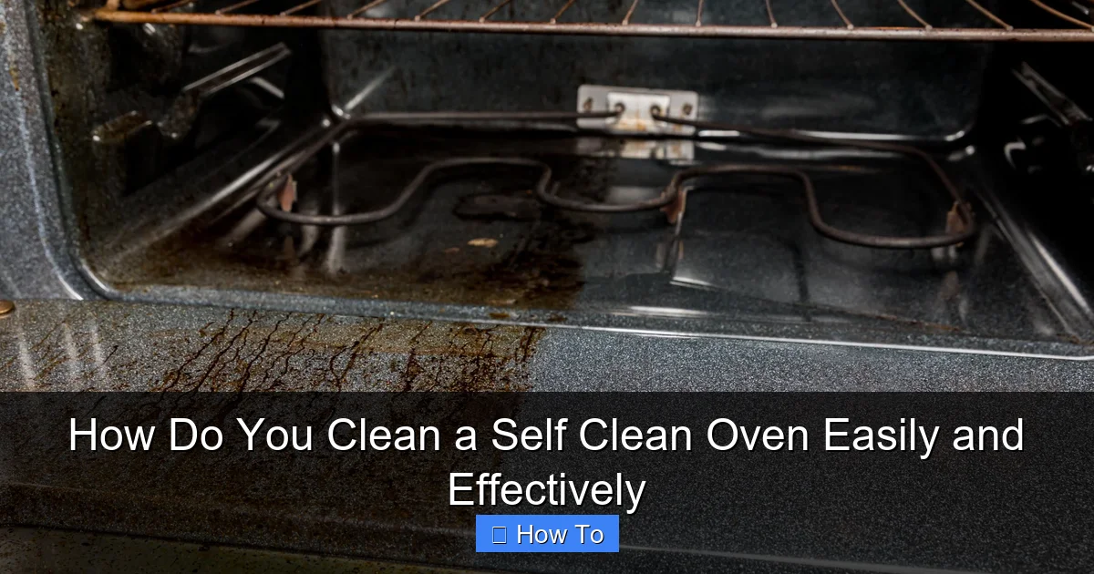 How Do You Clean a Self Clean Oven Easily and Effectively