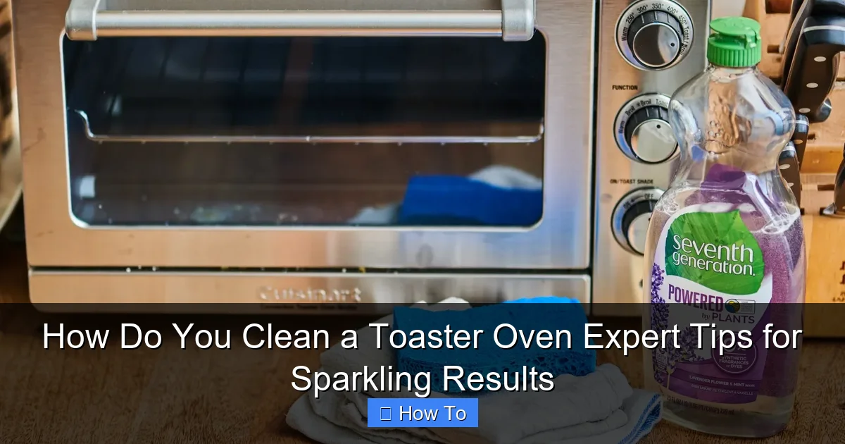How Do You Clean a Toaster Oven Expert Tips for Sparkling Results
