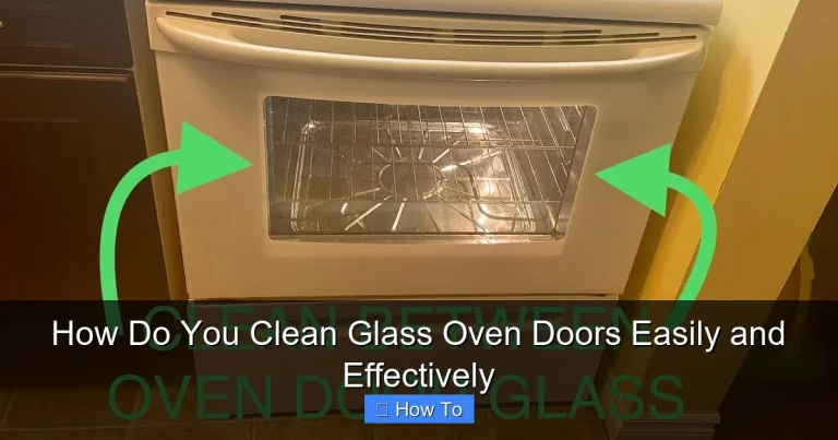 How Do You Clean Glass Oven Doors Easily and Effectively