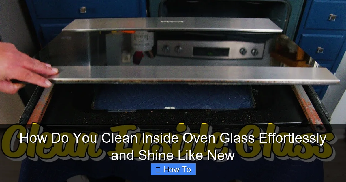 How Do You Clean Inside Oven Glass Effortlessly and Shine Like New