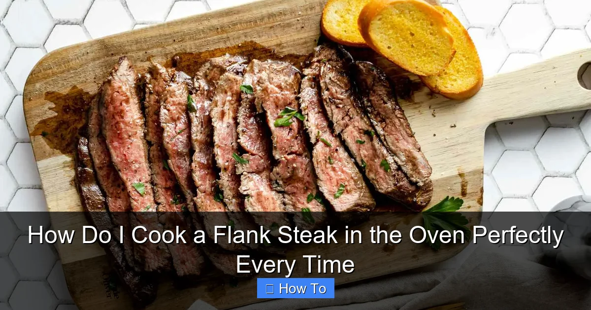 How Do I Cook a Flank Steak in the Oven Perfectly Every Time