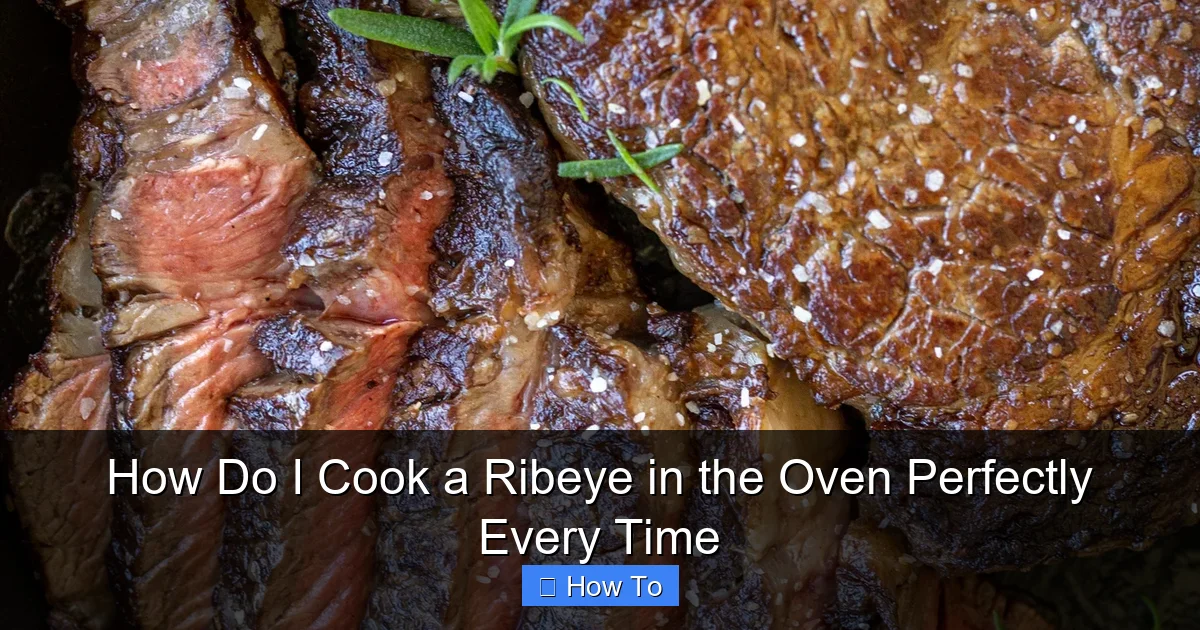 How Do I Cook a Ribeye in the Oven Perfectly Every Time