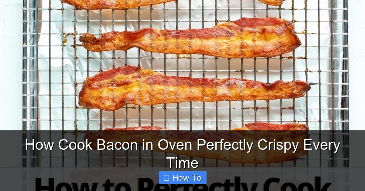 How Cook Bacon in Oven Perfectly Crispy Every Time