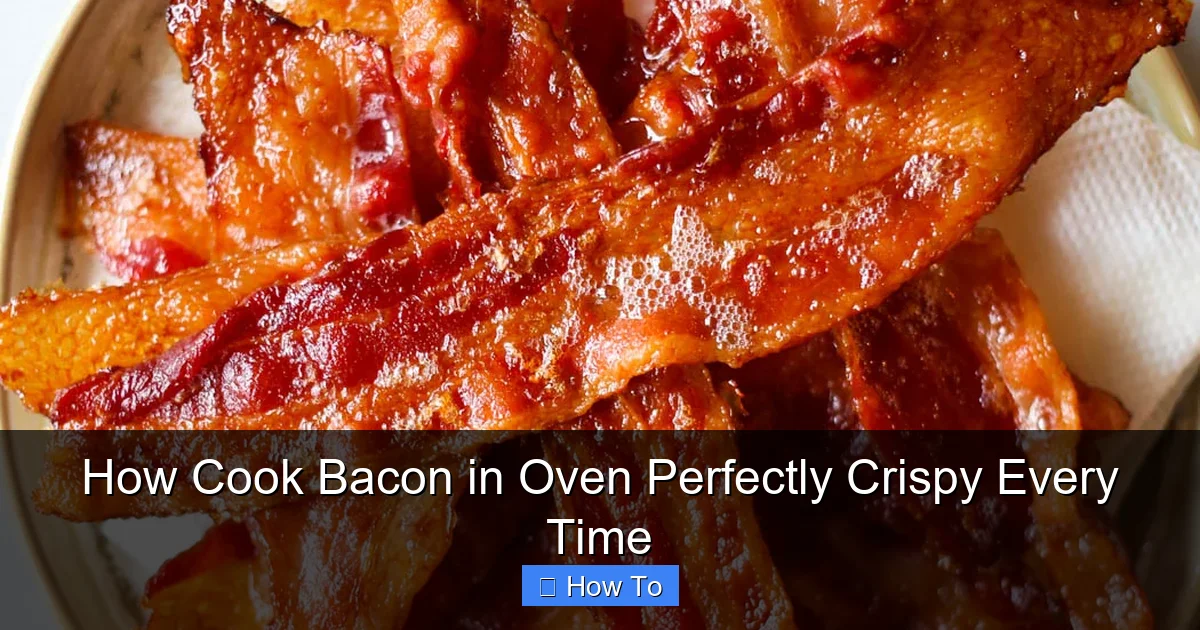 How Cook Bacon in Oven Perfectly Crispy Every Time