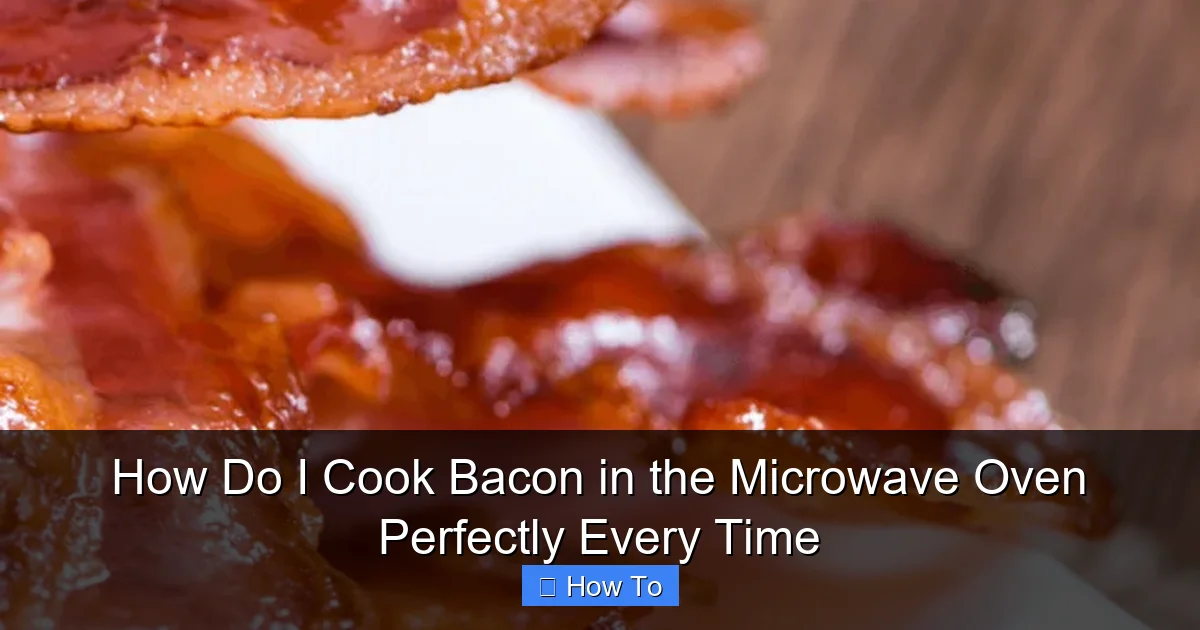How Do I Cook Bacon in the Microwave Oven Perfectly Every Time
