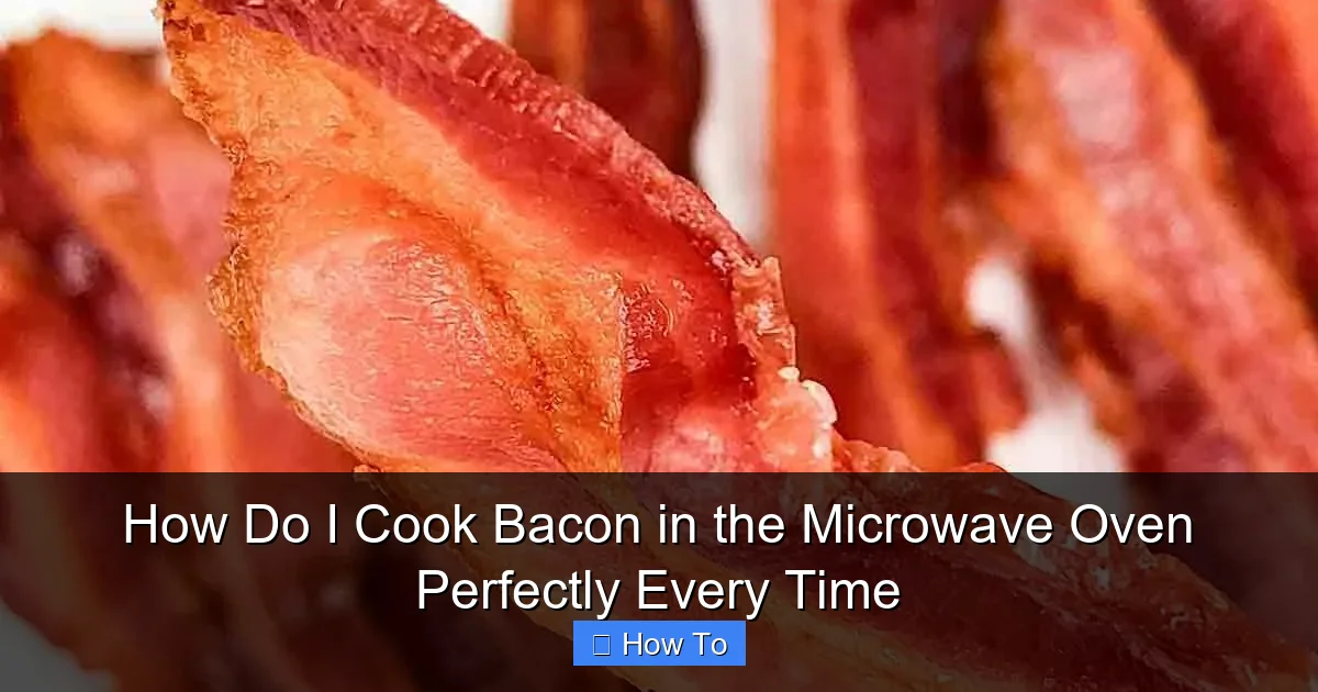 How Do I Cook Bacon in the Microwave Oven Perfectly Every Time