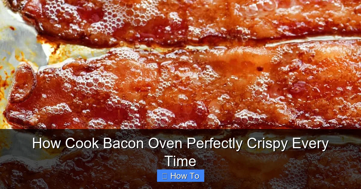 How Cook Bacon Oven Perfectly Crispy Every Time