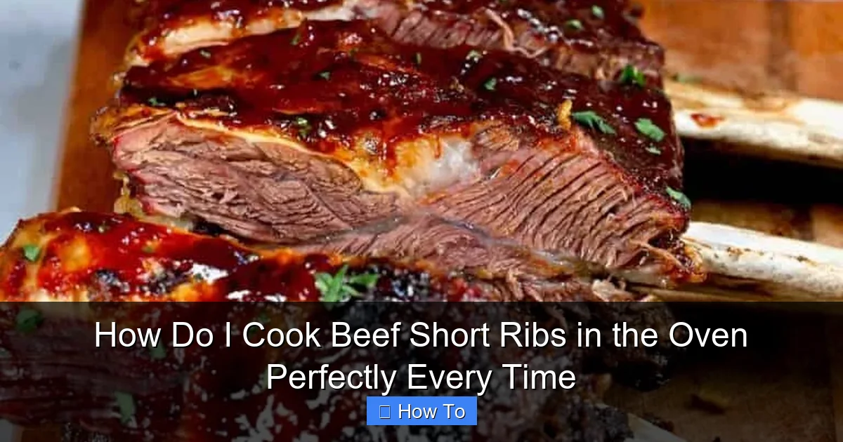 How Do I Cook Beef Short Ribs in the Oven Perfectly Every Time