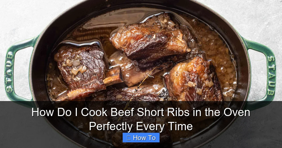 How Do I Cook Beef Short Ribs in the Oven Perfectly Every Time