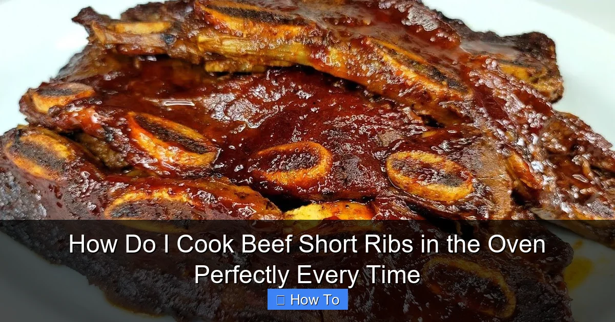How Do I Cook Beef Short Ribs in the Oven Perfectly Every Time
