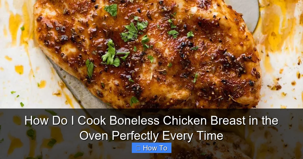 How Do I Cook Boneless Chicken Breast in the Oven Perfectly Every Time