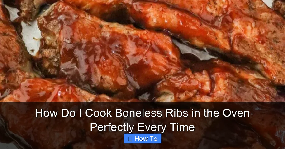 How Do I Cook Boneless Ribs in the Oven Perfectly Every Time