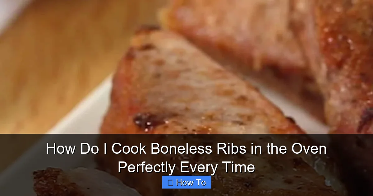 How Do I Cook Boneless Ribs in the Oven Perfectly Every Time