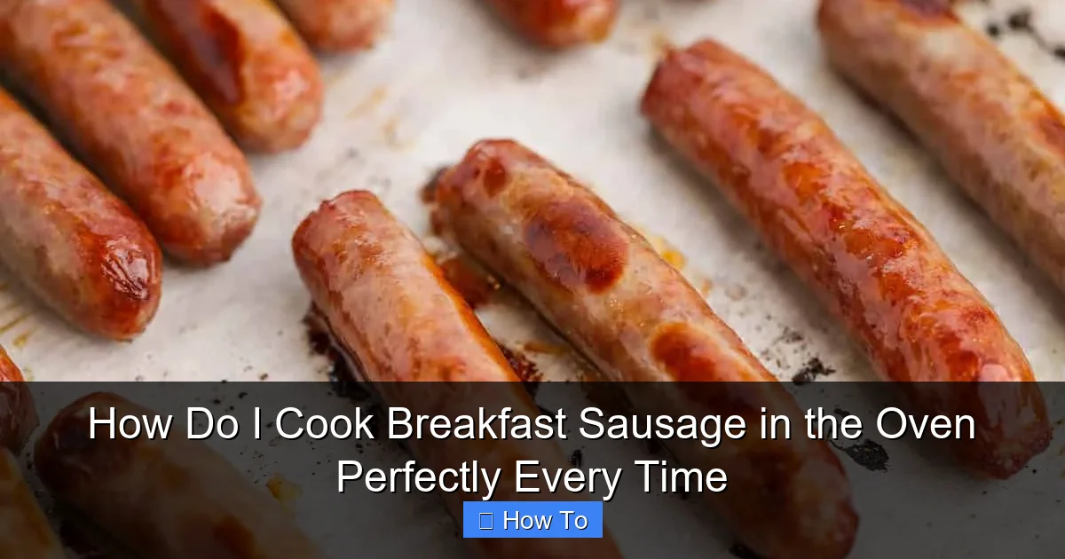 How Do I Cook Breakfast Sausage in the Oven Perfectly Every Time