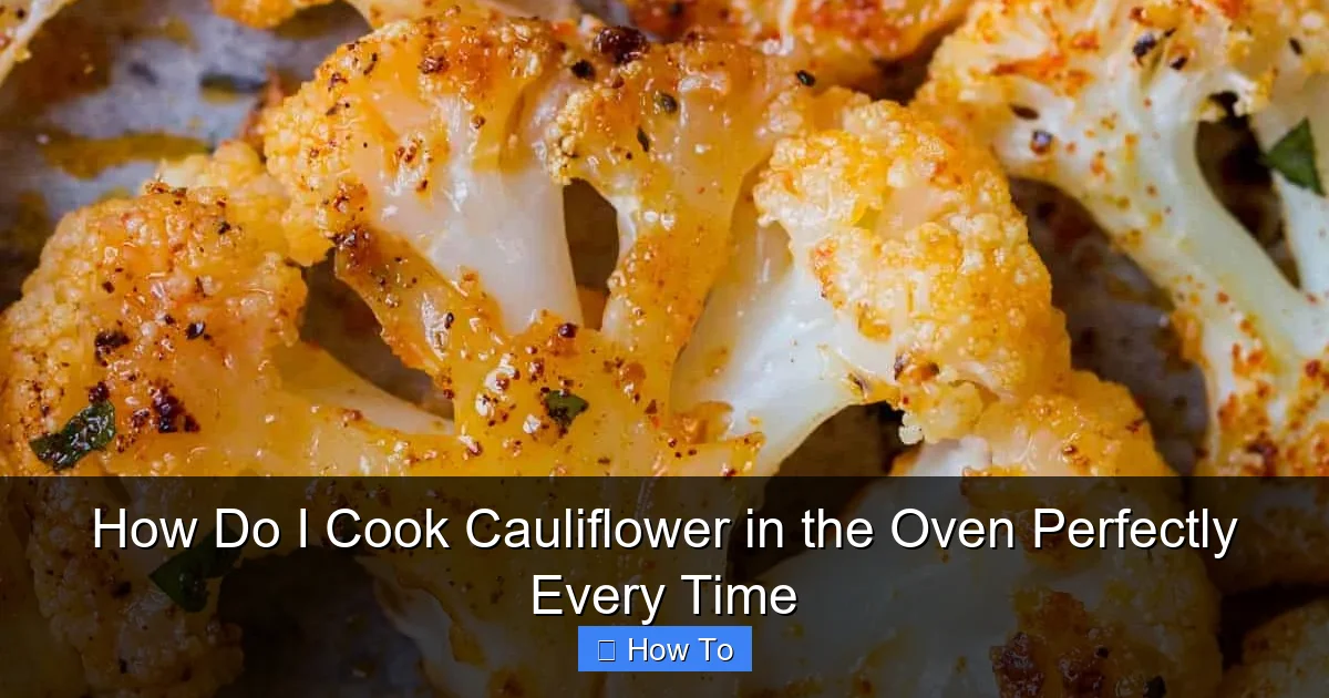 How Do I Cook Cauliflower in the Oven Perfectly Every Time