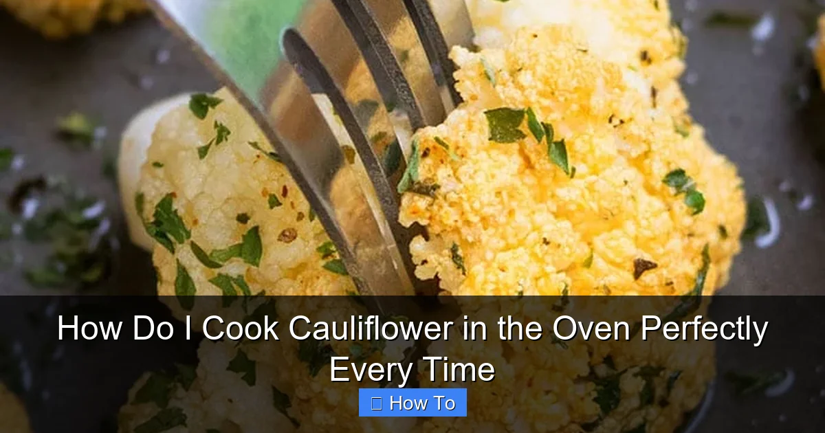 How Do I Cook Cauliflower in the Oven Perfectly Every Time
