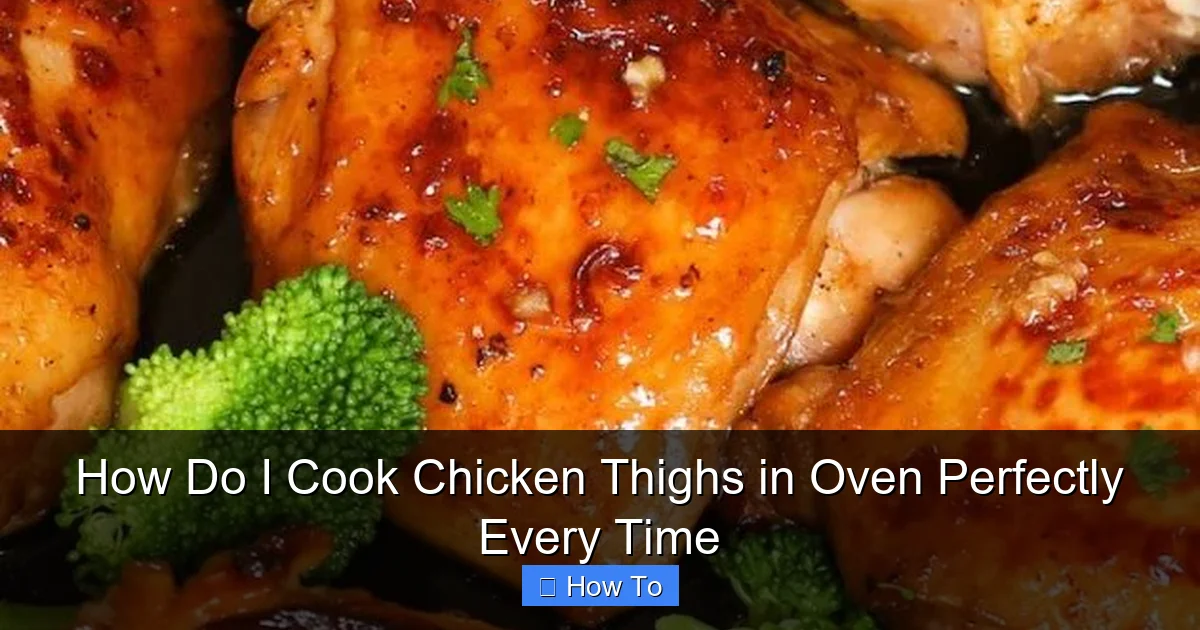 How Do I Cook Chicken Thighs in Oven Perfectly Every Time