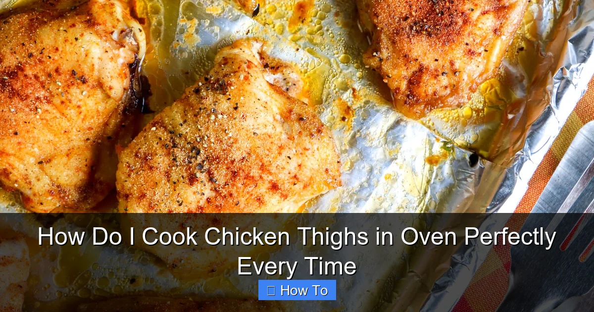 How Do I Cook Chicken Thighs in Oven Perfectly Every Time