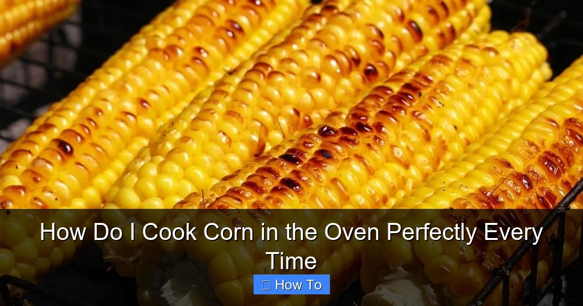 How Do I Cook Corn in the Oven Perfectly Every Time