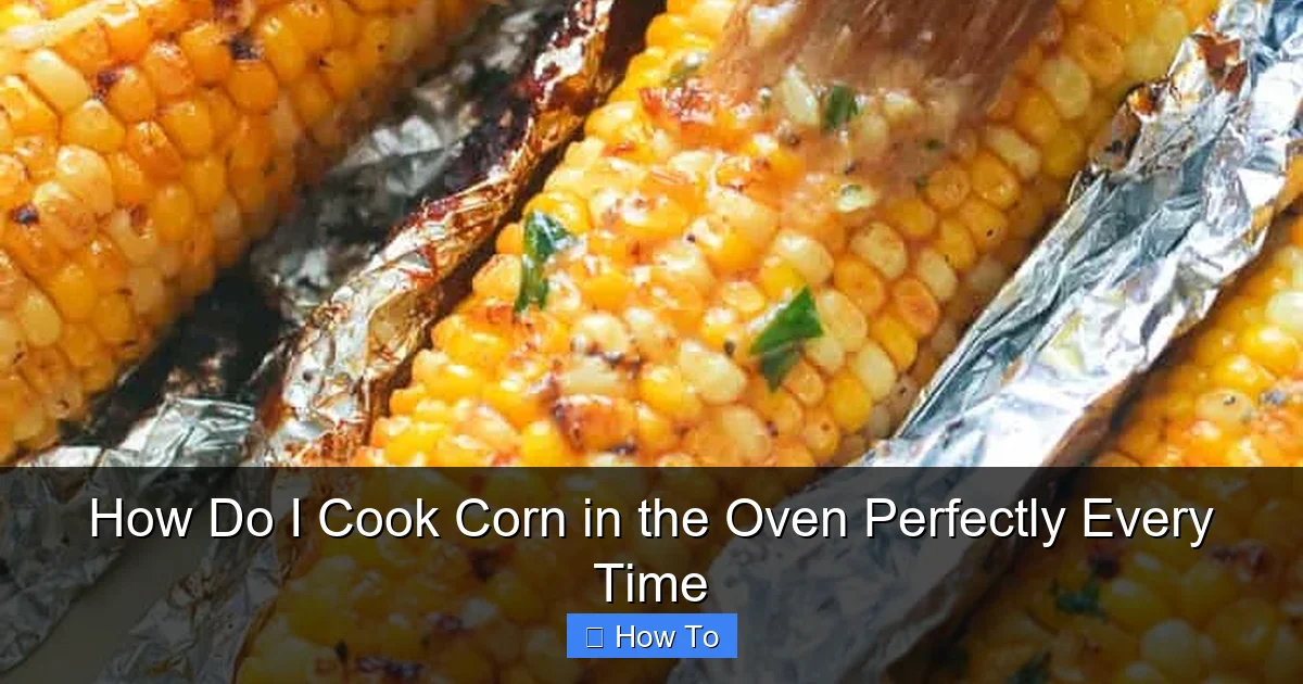 How Do I Cook Corn in the Oven Perfectly Every Time