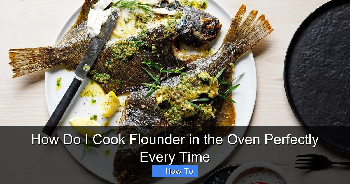How Do I Cook Flounder in the Oven Perfectly Every Time