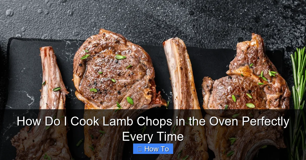 How Do I Cook Lamb Chops in the Oven Perfectly Every Time