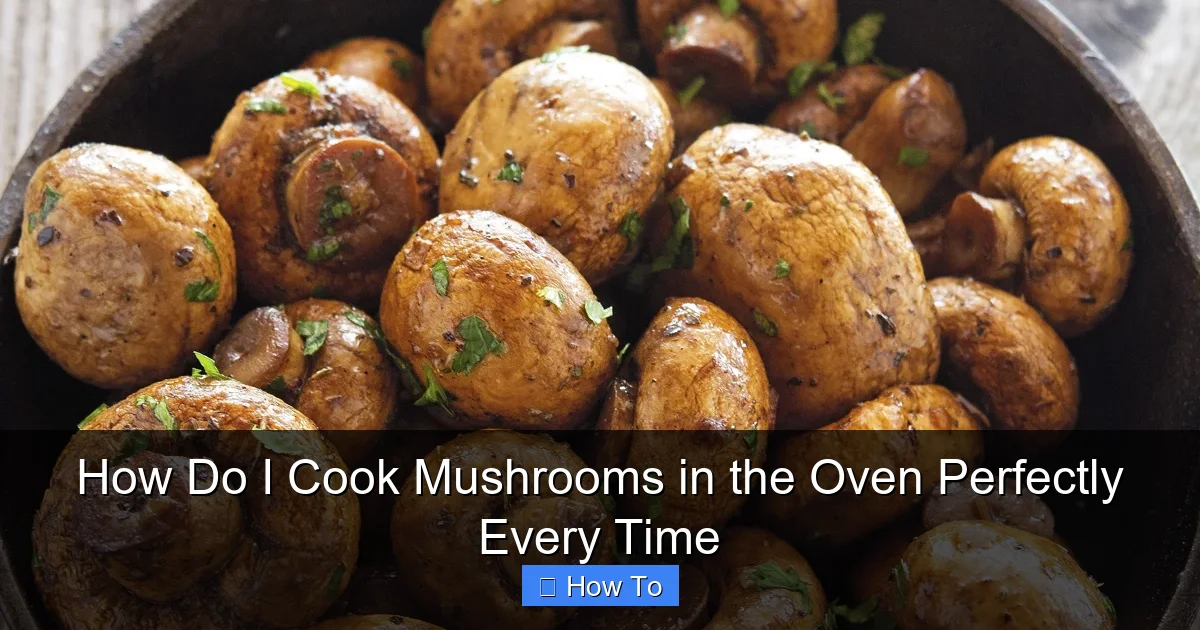 How Do I Cook Mushrooms in the Oven Perfectly Every Time