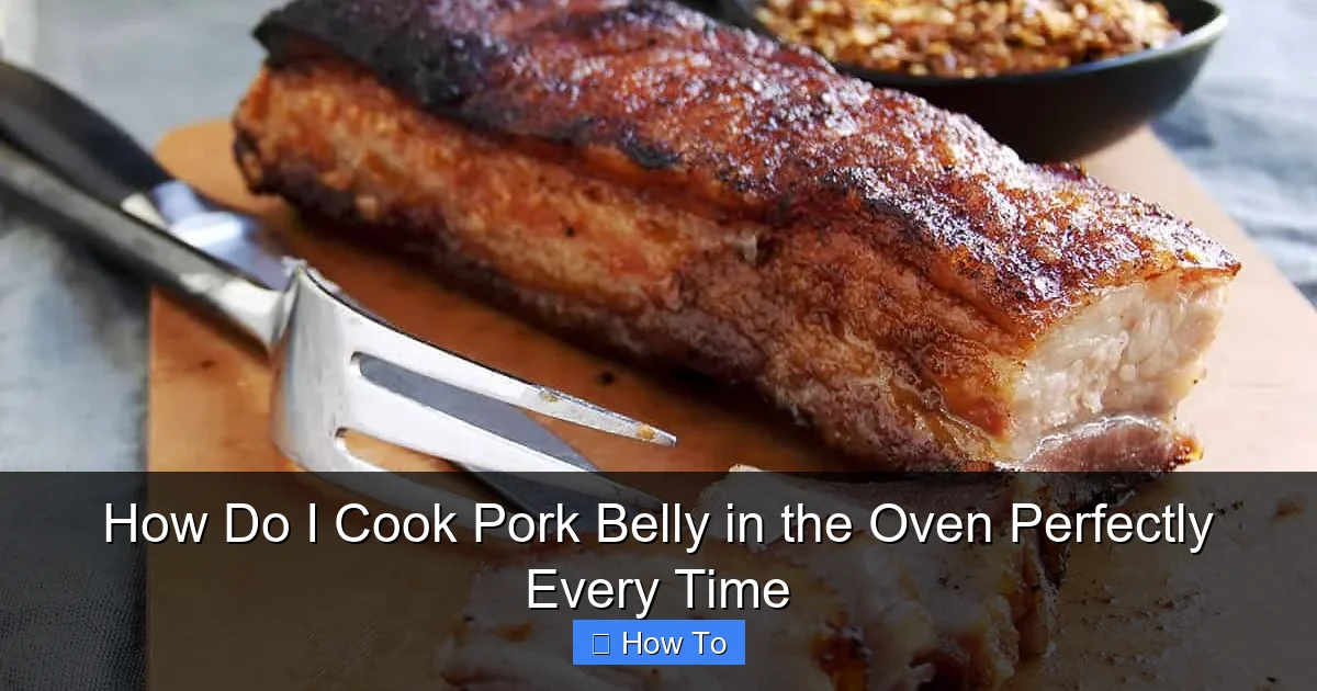 How Do I Cook Pork Belly in the Oven Perfectly Every Time