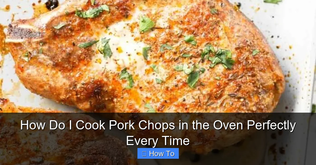 How Do I Cook Pork Chops in the Oven Perfectly Every Time