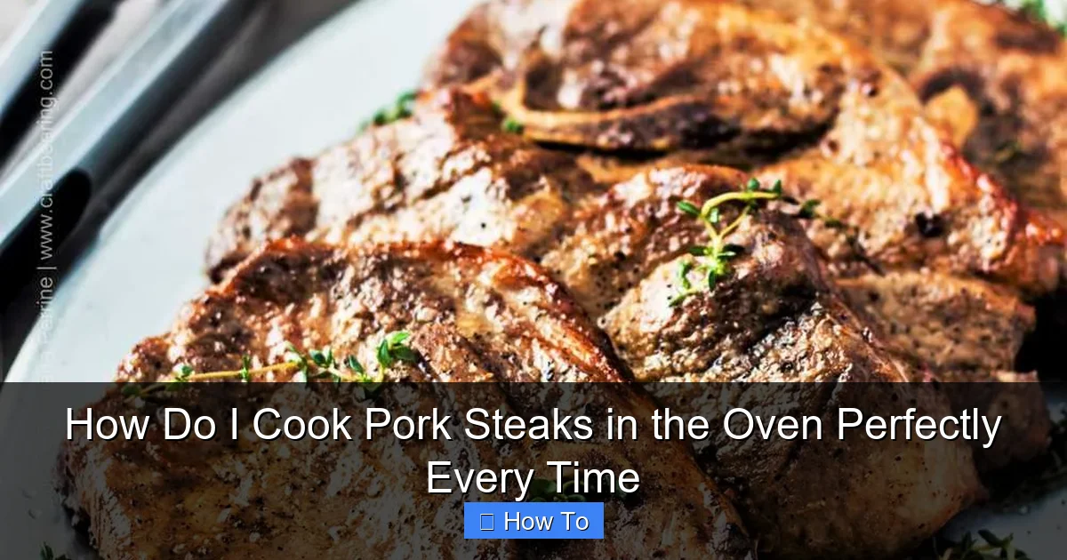 How Do I Cook Pork Steaks in the Oven Perfectly Every Time