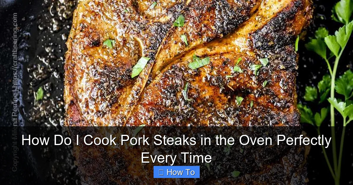 How Do I Cook Pork Steaks in the Oven Perfectly Every Time